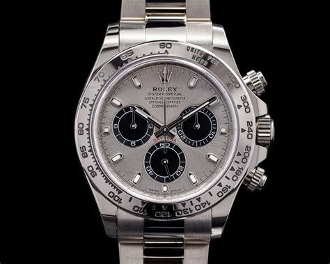 rolex daytona silver black